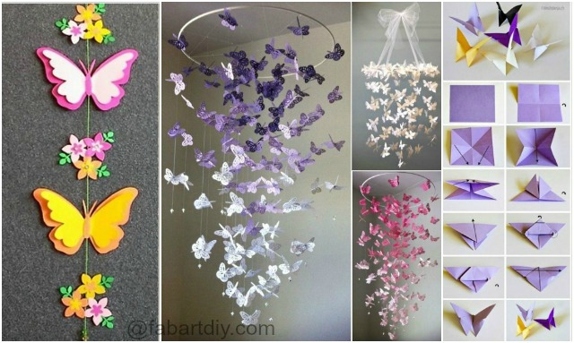 DIY Butterfly Chandelier Mobile Tutorials