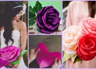 DIY Crepe Paper Rose Tutorial-Video DIY Giant Crepe Paper Rose Tutorial-Video
