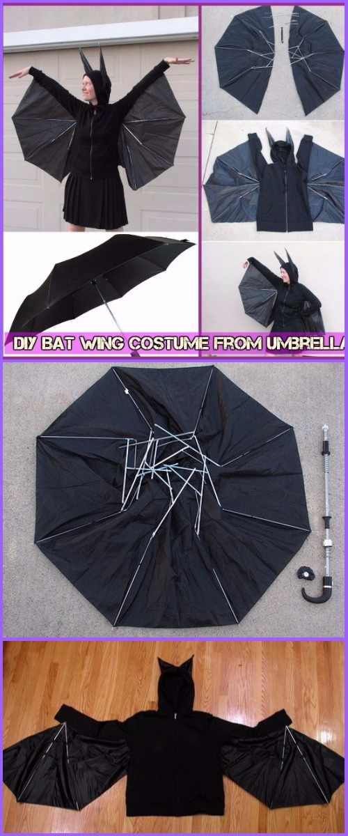 DIY Umbrella Bat Costume Tutorial