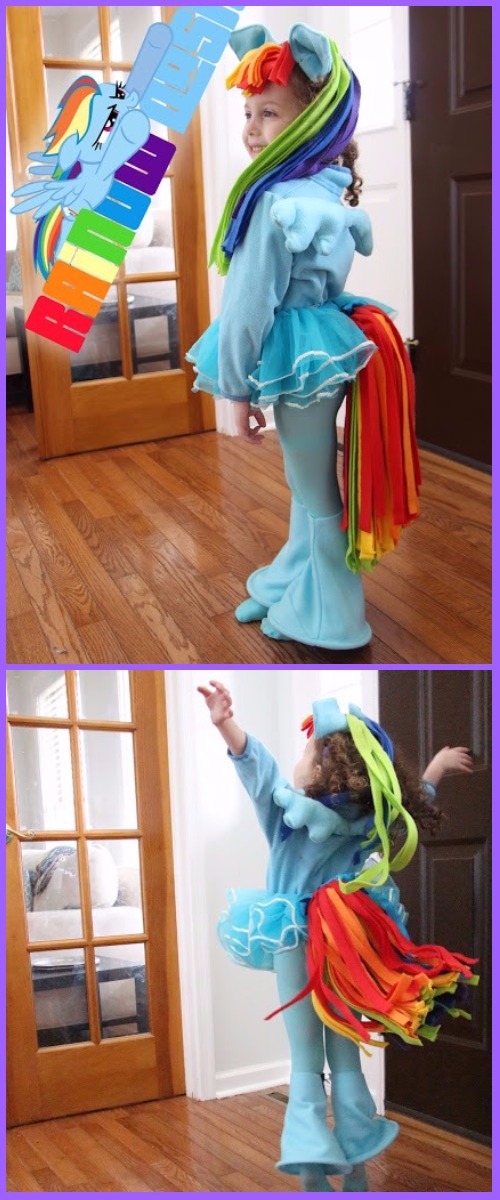 DIY Halloween Rainbow Dash Costume Tutorial