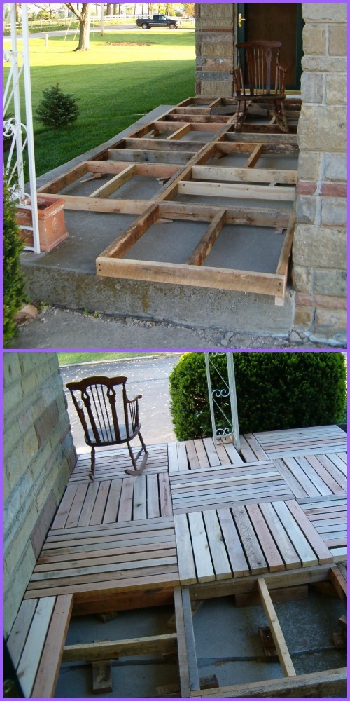 DIY Pallet Wood Porch Tutorial 