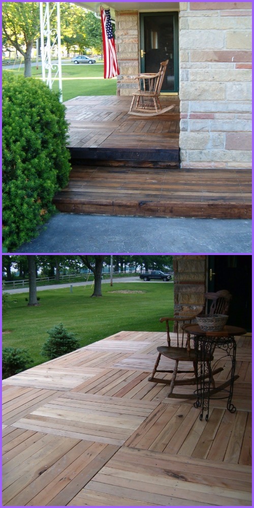 DIY Pallet Wood Porch Tutorial 