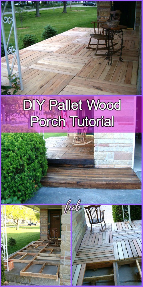 DIY Pallet Wood Porch Tutorial 