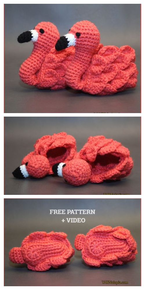 Flamingo Feet Baby Booties Free Crochet Pattern + Video