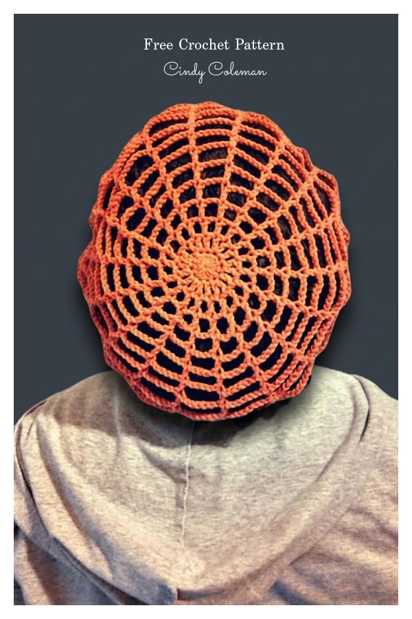 Halloween Spiderweb Hat Free Crochet Pattern