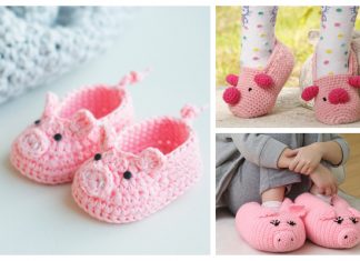 Pig Booties Slippers Free Crochet Patterns Pig Booties Slippers Free Crochet Patterns