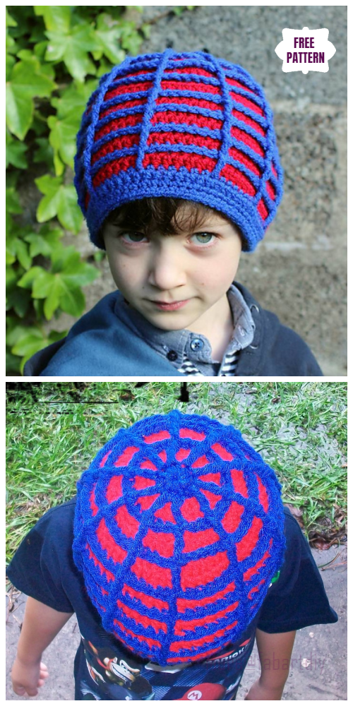 Crochet The Incredible Web Beanie Hat Free Crochet Pattern