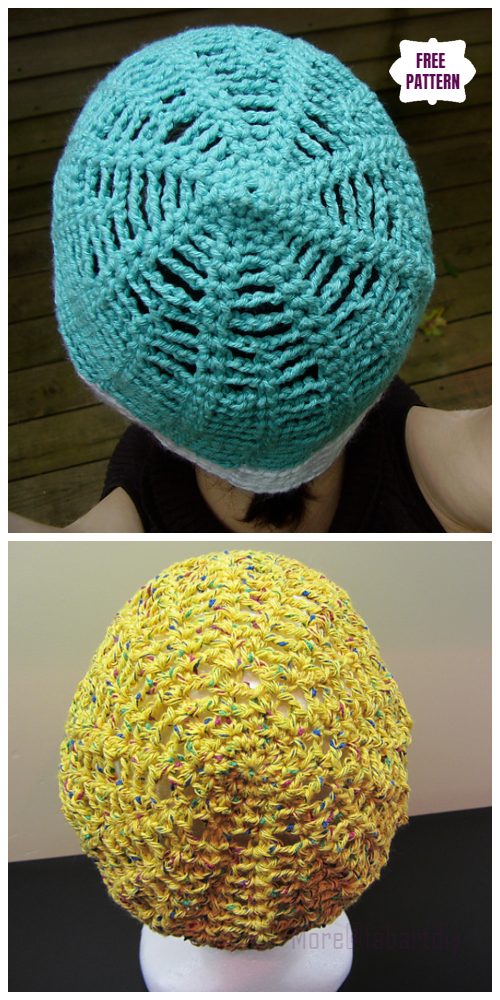 Crochet Spiderweb Hat Free Crochet Pattern