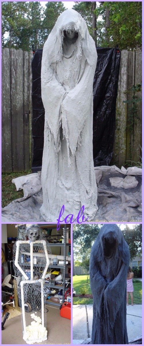 DIY PVC Monster Mud Reaper Ghost Halloween Decor Tutorial