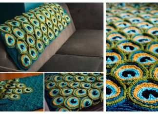 Peacock Feather Motif Free Crochet Patterns & Paid Peacock Feather Motif Free Crochet Patterns