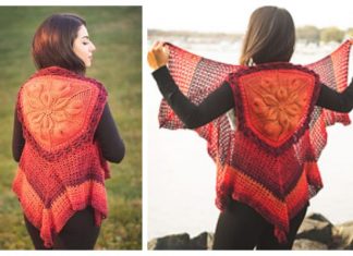 Women Embossed Vest  Crochet Pattern + Video Women Embossed Vest Crochet Pattern + Video