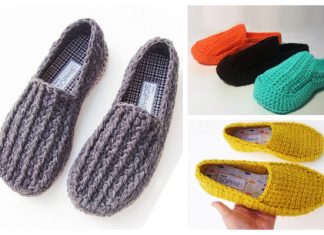 7 Adult Loafer Slippers Crochet Patterns Adult Loafer Slippers Crochet Patterns