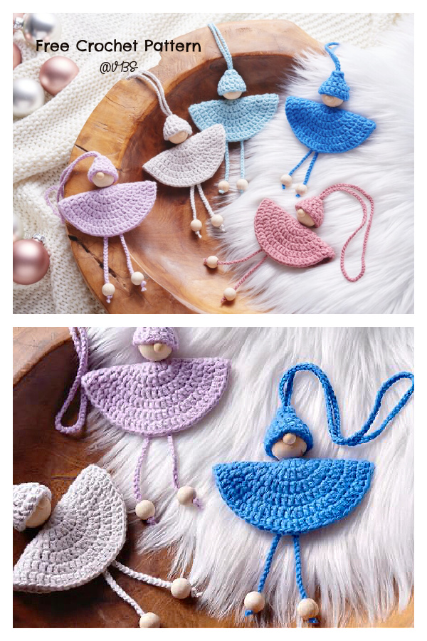Mini Bead Angel Doll Ornament Free Crochet Pattern Mini Bead Angel Doll Ornament Free Crochet Pattern