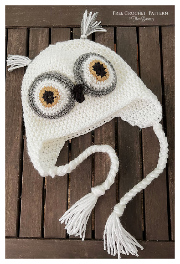 Snowy Owl Hat Free Crochet Pattern