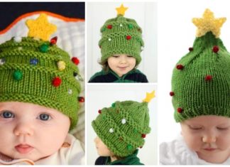Knit Christmas Tree Hat Free Knitting Patterns