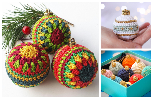 Handmade Ornaments Christmas Ornament Knit Ornament Bauble Christmas Ornament Crochet Ornament