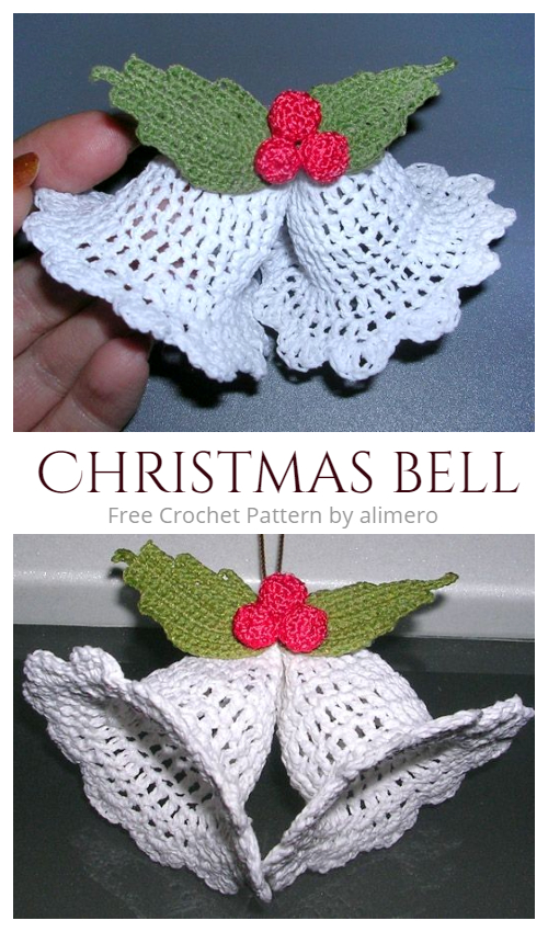 Crochet Christmas Bells Free Crochet Pattern