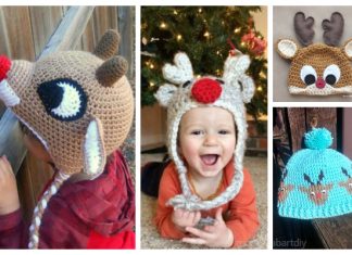 Christmas Reindeer Hat Free Crochet Patterns Christmas Reindeer Hat Free Crochet Patterns
