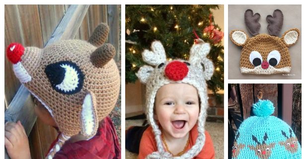 crochet reindeer hat pattern