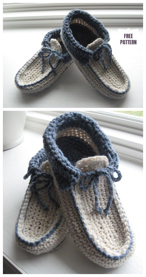 Crochet moccasin slippers hotsell pattern