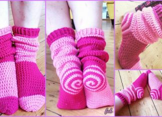 Crochet Spiral Socks Boots Free Pattern Crochet Spiral Socks Boots Free Pattern