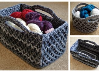 Diamond Trellis Basket Free Crochet Patterns Diamond Trellis Basket Free Crochet Patterns