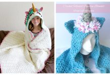 Hooded Unicorn Blanket Crochet Patterns Hooded Unicorn Blanket Crochet Patterns