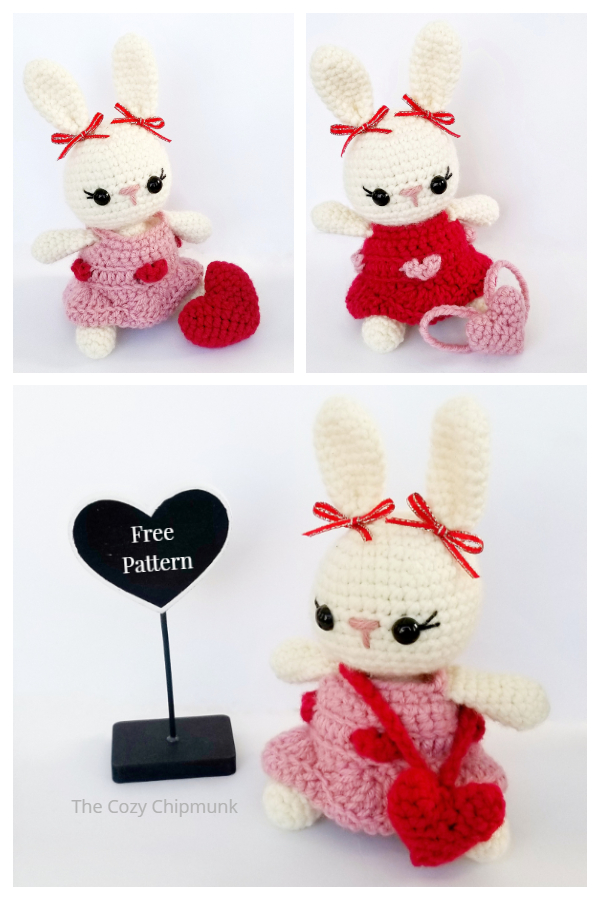 Crochet My Bunny Valentine Amigurumi Free Patterns