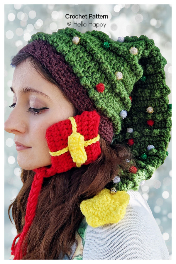 Huge Christmas Tree Hat Crochet Patterns