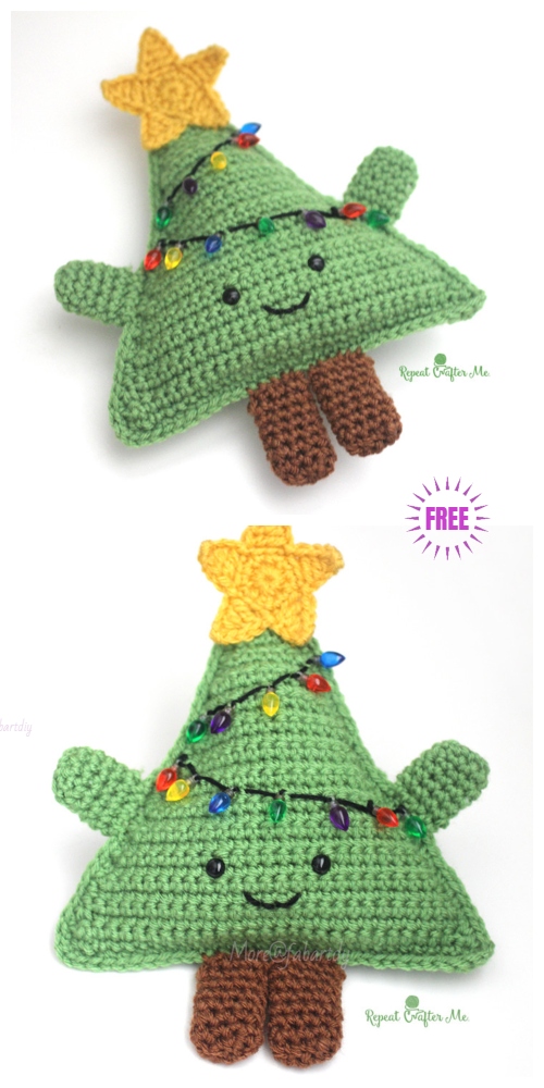 Amigurumi Crochet Cuddly Christmas Tree Free Patterns - cuddly crochet christmas tree free pattern