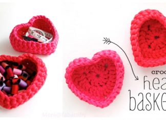 Crochet Valentine Heart Basket Free Crochet Patterns Crochet Valentine Heart Basket Free Crochet Patterns