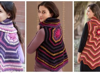 Crochet Women Circle Ripple Vest Free Patterns Crochet Women Circle Ripple Vest Free Patterns