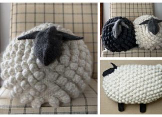 Knit Bobble Sheep Pillow Free Knitting Patterns Knit Bobble Sheep Pillow Free Knitting Patterns