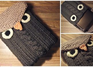 Knit Owl Notebook Sleeve Free Knitting Pattern Knit Owl Notebook Sleeve Free Knitting Pattern