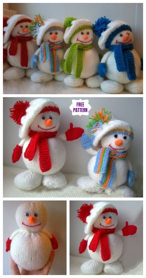 Knit Snowman Amigurumi Free Knitting Patterns