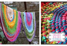 Recycled Old T-shirts Rug Free Crochet Patterns + Video Recycled Old T-shirts Rug Free Crochet Patterns + Video