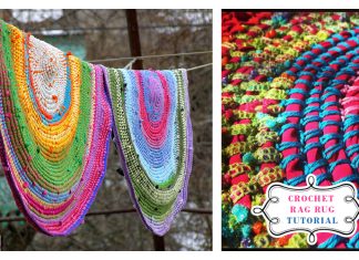 Recycled Old T-shirts Rug Free Crochet Patterns + Video Recycled Old T-shirts Rug Free Crochet Patterns + Video