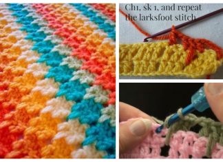 Crochet Larksfoot Stitch Free Crochet Pattern + Video Crochet Larksfoot Stitch Free Crochet Pattern + Video