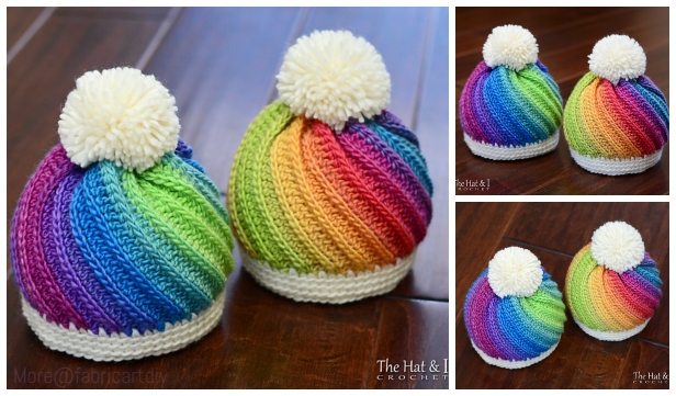 crochet swirl hat