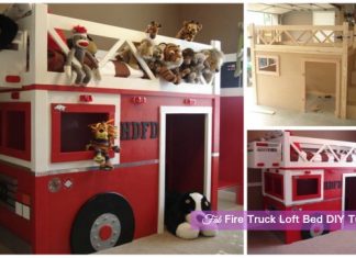 DIY Fire Truck Bunk Bed Tutorial DIY Fire Truck Loft Bunk Bed Tutorial