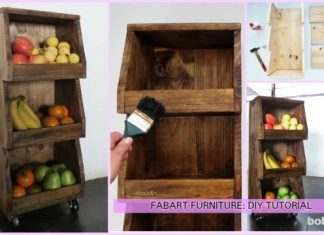 DIY Rolling Cart Tutorial for Extra Kitchen Storage DIY Kitchen Storage Rolling Cart Tutorial