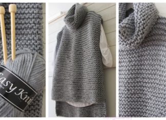 Easy Knit Women Sweater Vest Free Knitting Pattern Easy Knit Women Sweater Vest Free Knitting Pattern