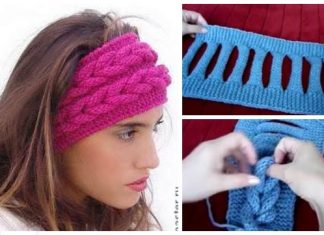 Knit Faux Braid Headband Free Knitting Pattern – Video Knit Faux Braid Headband Free Knitting Pattern - Video