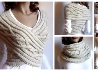 Knit Woman Cable Sweater Cowl Vest Knitting Pattern Knit Woman Cable Sweater Cowl Vest Knitting Pattern Free & Paid