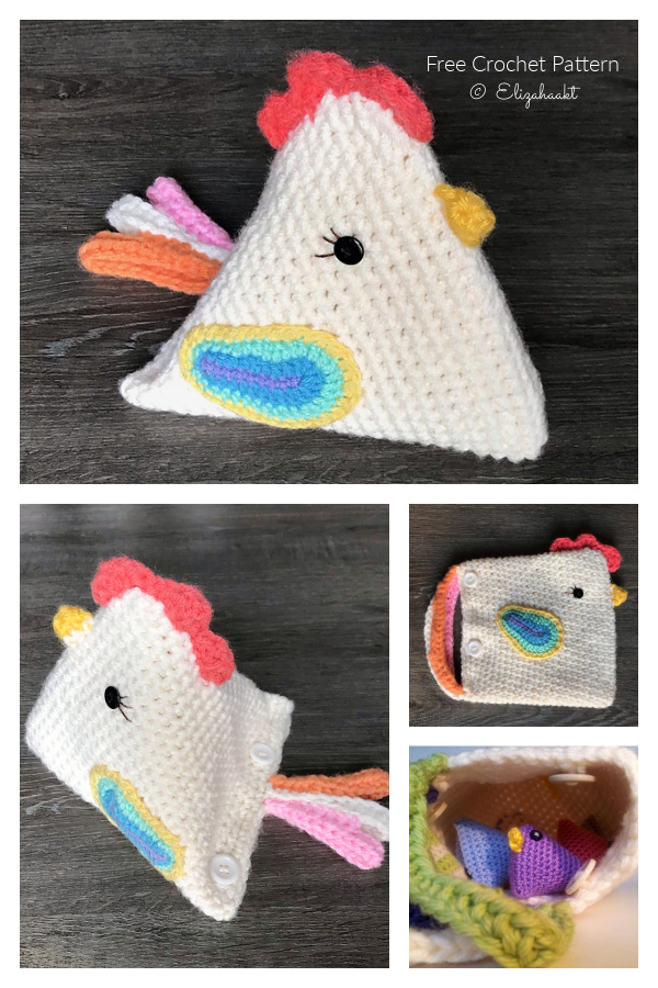 Chicken Critter Toy Free Crochet Patterns