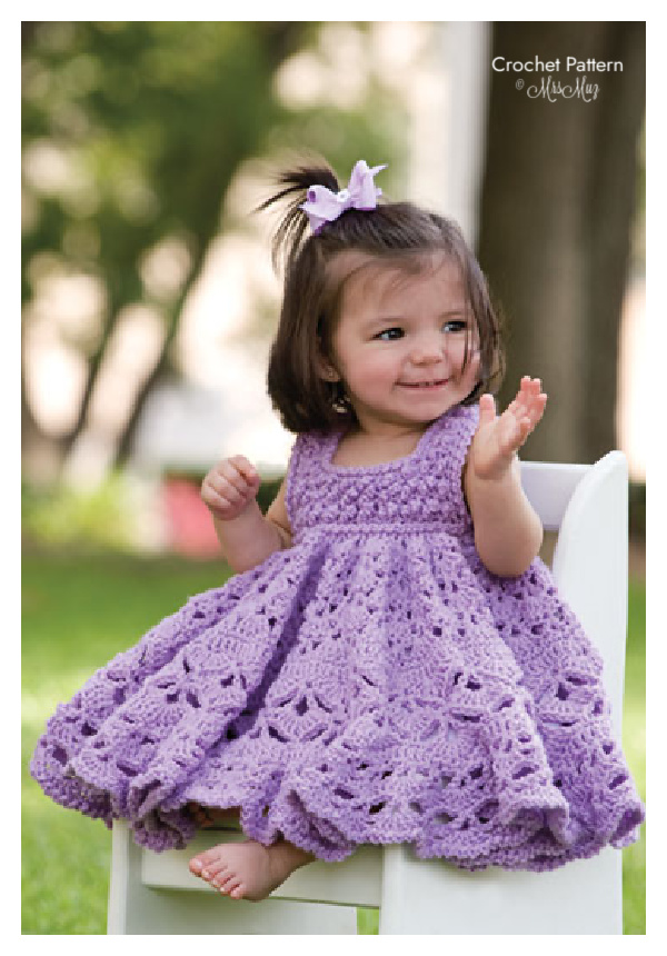 Girl Frilly Dress Crochet Pattern