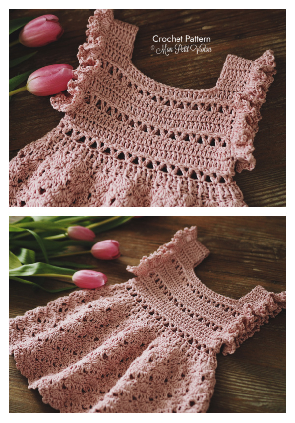 Girl Tuberose Dress Crochet Pattern