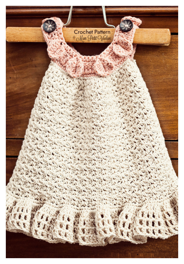 Girl Halter Ruffle Dress Crochet Pattern