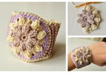 Popcorn Flower Bracelet Free Crochet Patterns Popcorn Flower Bracelet Free Crochet Patterns