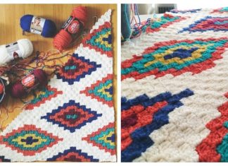 C2C Southwestern Style Graphghan Blanket Free Crochet Pattern C2C Southwestern Style Graphghan Blanket Free Crochet Pattern